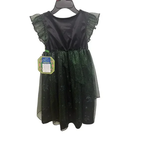 NEW WICKED Elphaba Witch Girls size 2T Sleep Gown Costume Dress up - Picture 3 of 4